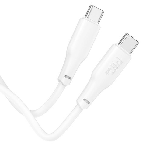 HOCO kabel Typ C do Typ C 3A 100W X93 1 m biały HOCO kabel Typ C do Typ C 3A 100W X93 1 m biały