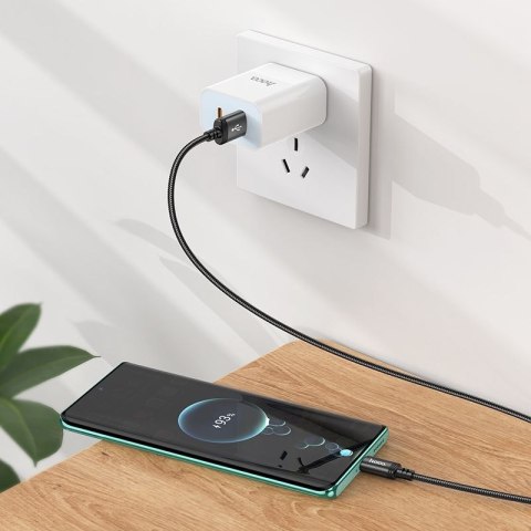 Kabel USB A do USB C Hoco 3A 1 m X89 czarny Kabel USB A do USB C Hoco 3A 1 m X89 czarny