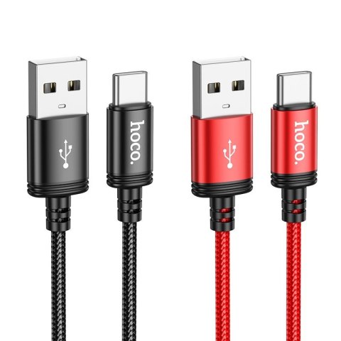 Kabel USB A do USB C Hoco 3A 1 m X89 czarny Kabel USB A do USB C Hoco 3A 1 m X89 czarny
