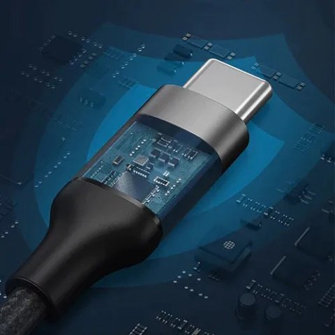 VEGER kabel Typ C do Typ C PD 5A 100W CC02 1,5 m czarny VEGER kabel Typ C do Typ C PD 5A 100W CC02 1,5 m czarny