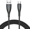 VEGER kabel USB A do Typ C 2,4A V104 1,2 m czarny VEGER kabel USB A do Typ C 2,4A V104 1,2 m czarny