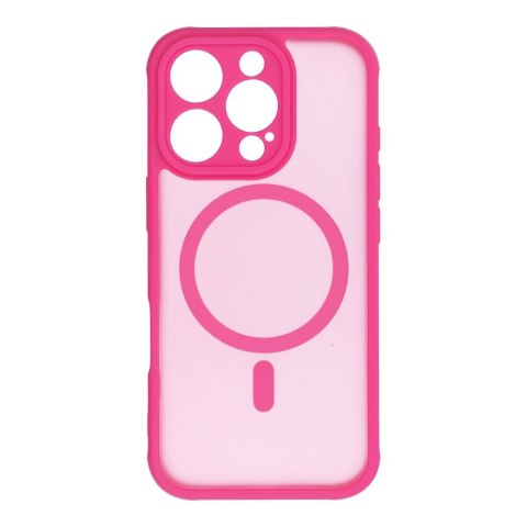 Futerał FULL MATTE MAG COVER kompatybilny z MagSafe do IPHONE 16 Pro różowy Futerał FULL MATTE MAG COVER kompatybilny z MagSafe do IPHONE 16 Pro różowy
