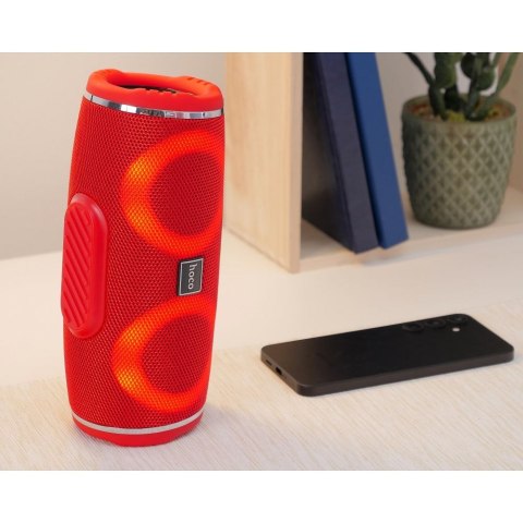 Głośnik bluetooth LED 2 x 5W 2h Hoco HC12 czerwony Głośnik bluetooth LED 2 x 5W 2h Hoco HC12 czerwony