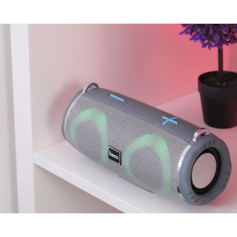 Głośnik bluetooth LED 2 x 5W 2h Hoco HC12 szary Głośnik bluetooth LED 2 x 5W 2h Hoco HC12 szary
