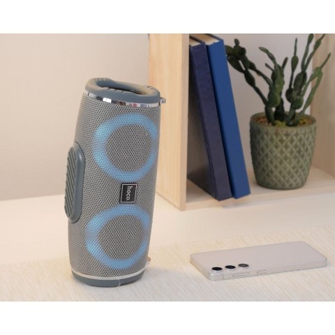 Głośnik bluetooth LED 2 x 5W 2h Hoco HC12 szary Głośnik bluetooth LED 2 x 5W 2h Hoco HC12 szary