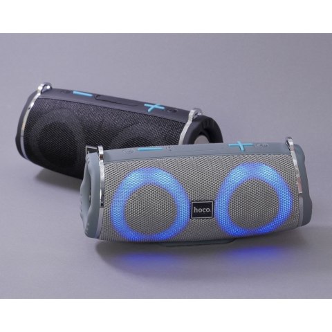 Głośnik bluetooth LED 2 x 5W 2h Hoco HC12 szary Głośnik bluetooth LED 2 x 5W 2h Hoco HC12 szary