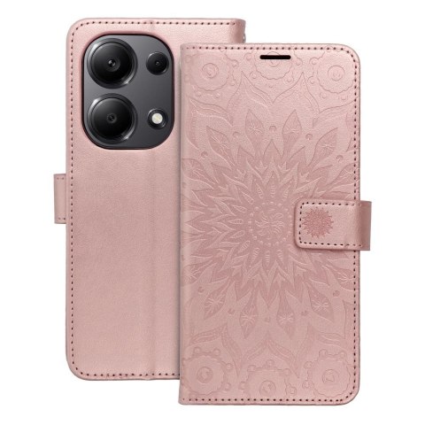 Kabura MEZZO Book do XIAOMI Redmi Note 13 Pro 4G / POCO M6 Pro 4G mandala złoty róż Kabura MEZZO Book do XIAOMI Redmi Note 13 Pro 4G / POCO M6 Pro 4G mandala złoty róż