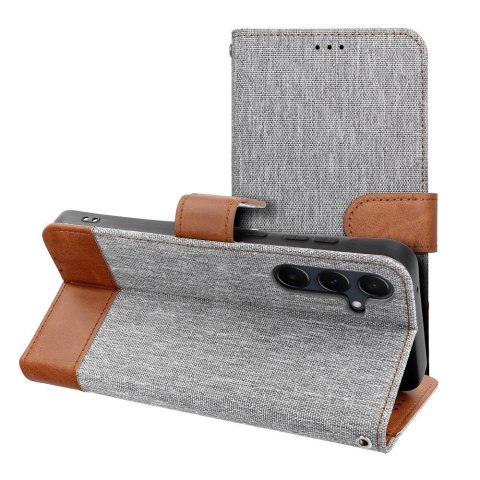 Kabura JEANS Book do SAMSUNG A12 / M12 szary Kabura JEANS Book do SAMSUNG A12 / M12 szary