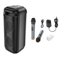 Zestaw do karaoke bluetooth 60W 6h Hoco HA13 PRO czarny Zestaw do karaoke bluetooth 60W 6h Hoco HA13 PRO czarny