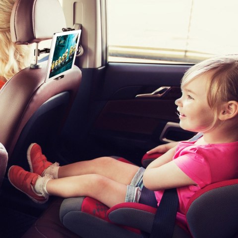 Uchwyt Baseus Backseat Car Mount SUHZ-01 samochodowy na zagłówek do tabletów / smartfonów 4,7-12,9" - czarny Uchwyt Baseus Backseat Car Mount SUHZ-01 samochodowy na zagłówek do tabletów / smartfonów 4,7-12,9" - czarny