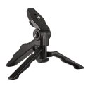 Uchwyt z mini statywem do kamer sportowych GoPro SJCAM czarny Uchwyt z mini statywem do kamer sportowych GoPro SJCAM czarny