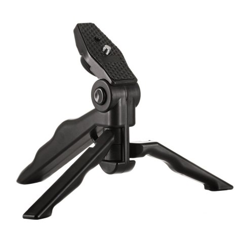 Uchwyt z mini statywem do kamer sportowych GoPro SJCAM czarny Uchwyt z mini statywem do kamer sportowych GoPro SJCAM czarny