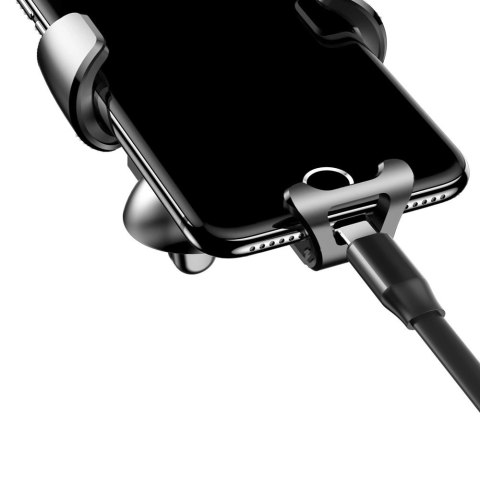 Baseus Gravity Car Mount grawitacyjny uchwyt samochodowy na kratkę wentylacyjną nawiew na telefon 4-6" czarny (SUYL-01) Baseus Gravity Car Mount grawitacyjny uchwyt samochodowy na kratkę wentylacyjną nawiew na telefon 4-6" czarny (SUYL-01)