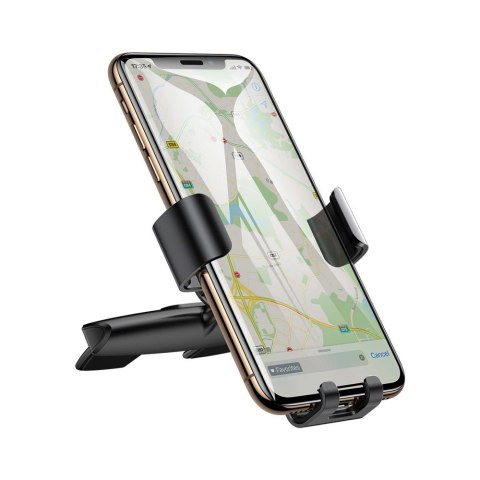 Baseus Metal Age Gravity Car Mount metalowy samochodowy uchwyt grawitacyjny na slot CD czarny (SUYL-J01) Baseus Metal Age Gravity Car Mount metalowy samochodowy uchwyt grawitacyjny na slot CD czarny (SUYL-J01)