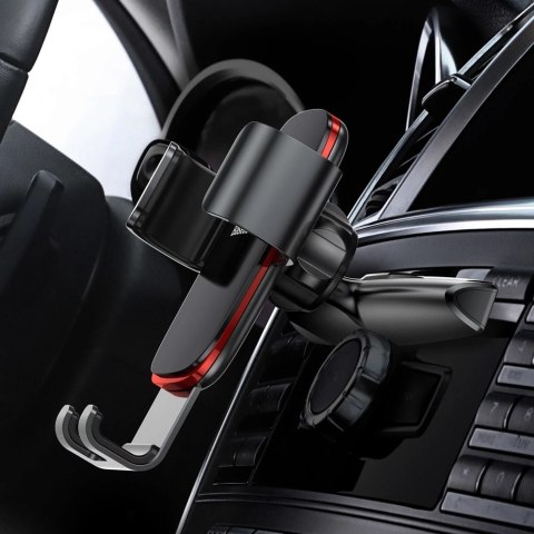 Baseus Metal Age Gravity Car Mount metalowy samochodowy uchwyt grawitacyjny na slot CD czarny (SUYL-J01) Baseus Metal Age Gravity Car Mount metalowy samochodowy uchwyt grawitacyjny na slot CD czarny (SUYL-J01)
