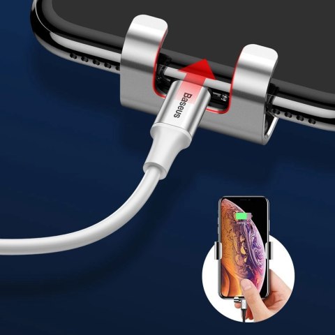 Baseus Metal Age Gravity Car Mount metalowy samochodowy uchwyt grawitacyjny na slot CD srebrny (SUYL-J0S) Baseus Metal Age Gravity Car Mount metalowy samochodowy uchwyt grawitacyjny na slot CD srebrny (SUYL-J0S)