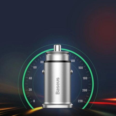 Baseus Square inteligentna ładowarka samochodowa 2x USB QC3.0 Quick Charge 3.0 SCP AFC 30W czarny (CCALL-DS01) Baseus Square inteligentna ładowarka samochodowa 2x USB QC3.0 Quick Charge 3.0 SCP AFC 30W czarny (CCALL-DS01)