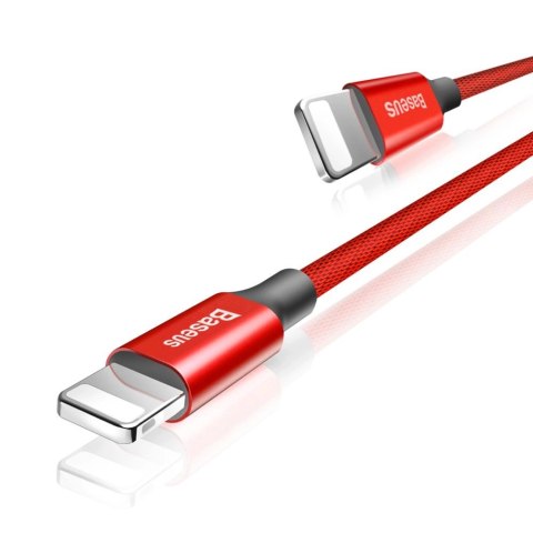 Baseus Yiven kabel przewód w materiałowym oplocie USB / Lightning 1,8M czerwony (CALYW-A09) Baseus Yiven kabel przewód w materiałowym oplocie USB / Lightning 1,8M czerwony (CALYW-A09)