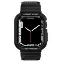 Etui z paskiem Spigen Rugged Armor Pro na Apple Watch 4 / 5 / 6 / 7 / 8 / SE (44/45 mm) - czarne Etui z paskiem Spigen Rugged Armor Pro na Apple Watch 4 / 5 / 6 / 7 / 8 / SE (44/45 mm) - czarne