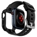 Etui z paskiem Spigen Rugged Armor Pro na Apple Watch 4 / 5 / 6 / 7 / 8 / SE (44/45 mm) - czarne Etui z paskiem Spigen Rugged Armor Pro na Apple Watch 4 / 5 / 6 / 7 / 8 / SE (44/45 mm) - czarne