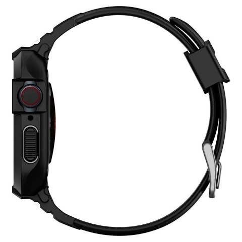 Etui z paskiem Spigen Rugged Armor Pro na Apple Watch 4 / 5 / 6 / 7 / 8 / SE (44/45 mm) - czarne Etui z paskiem Spigen Rugged Armor Pro na Apple Watch 4 / 5 / 6 / 7 / 8 / SE (44/45 mm) - czarne