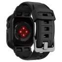 Etui z paskiem Spigen Rugged Armor Pro na Apple Watch 4 / 5 / 6 / 7 / 8 / SE (44/45 mm) - czarne Etui z paskiem Spigen Rugged Armor Pro na Apple Watch 4 / 5 / 6 / 7 / 8 / SE (44/45 mm) - czarne