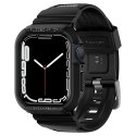 Etui z paskiem Spigen Rugged Armor Pro na Apple Watch 4 / 5 / 6 / 7 / 8 / SE (44/45 mm) - czarne Etui z paskiem Spigen Rugged Armor Pro na Apple Watch 4 / 5 / 6 / 7 / 8 / SE (44/45 mm) - czarne
