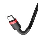Kabel Baseus CATKLF-H91 USB-C - USB-C PD QC 60W 3A 480Mb/s 2m - czarno-czerwony