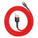 Kabel Baseus Cafule Cable CAMKLF-B09 USB-A / micro USB 2.4A 1 m - czerwony
