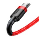 Kabel Baseus Cafule Cable CAMKLF-B09 USB-A / micro USB 2.4A 1 m - czerwony