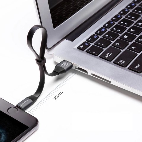 Kabel Baseus Nimble USB-A / Lightning 2A 0.23 m - czarny Kabel Baseus Nimble USB-A / Lightning 2A 0.23 m - czarny