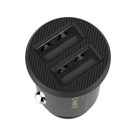 Mini ładowarka Baseus Grain Car Charger CCALL-ML01 samochodowa 2x USB-A 3.1A - czarna Mini ładowarka Baseus Grain Car Charger CCALL-ML01 samochodowa 2x USB-A 3.1A - czarna
