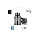 Mini ładowarka Baseus Grain Car Charger CCALL-ML01 samochodowa 2x USB-A 3.1A - czarna