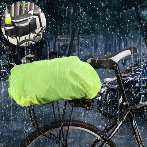Wozinsky uniwersalny pokrowiec przeciwdeszczowy z gumką na torbę rowerową plecak zielony (WBB5YW) Wozinsky uniwersalny pokrowiec przeciwdeszczowy z gumką na torbę rowerową plecak zielony (WBB5YW)