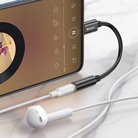 Adapter Baseus L54 do słuchawek USB-C / mini jack 3.5mm DAC 24 bit 48 KHz - czarny Adapter Baseus L54 do słuchawek USB-C / mini jack 3.5mm DAC 24 bit 48 KHz - czarny