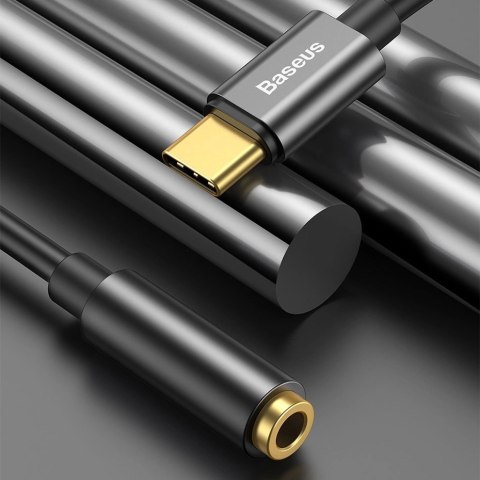 Adapter Baseus L54 do słuchawek USB-C / mini jack 3.5mm DAC 24 bit 48 KHz - czarny Adapter Baseus L54 do słuchawek USB-C / mini jack 3.5mm DAC 24 bit 48 KHz - czarny