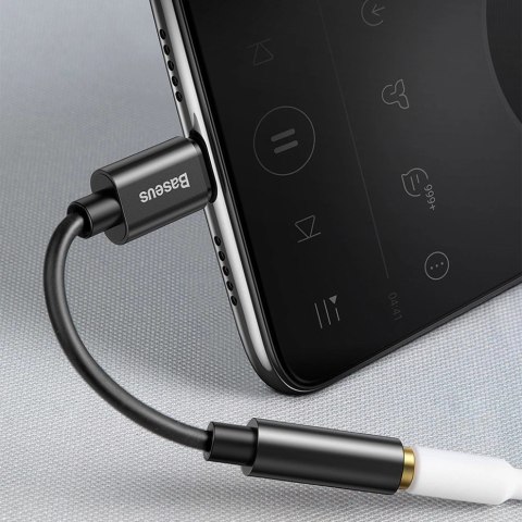 Adapter Baseus L54 do słuchawek USB-C / mini jack 3.5mm DAC 24 bit 48 KHz - czarny Adapter Baseus L54 do słuchawek USB-C / mini jack 3.5mm DAC 24 bit 48 KHz - czarny