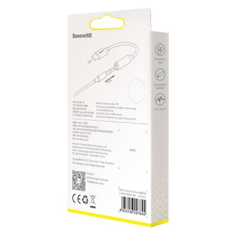 Adapter Baseus L54 do słuchawek USB-C / mini jack 3.5mm DAC 24 bit 48 KHz - czarny Adapter Baseus L54 do słuchawek USB-C / mini jack 3.5mm DAC 24 bit 48 KHz - czarny