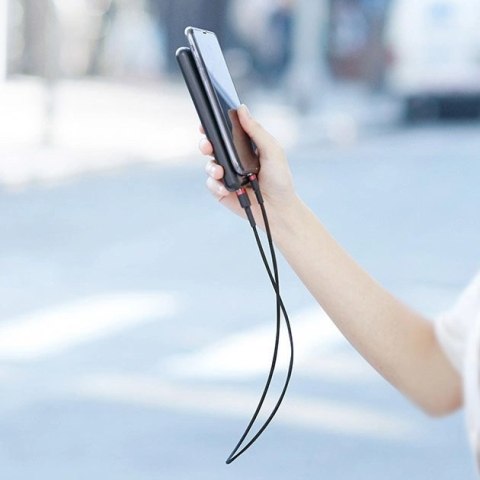 Baseus Cafule Cable wytrzymały nylonowy kabel przewód USB / USB-C QC3.0 2A 3M czarno-czerwony (CATKLF-U91) Baseus Cafule Cable wytrzymały nylonowy kabel przewód USB / USB-C QC3.0 2A 3M czarno-czerwony (CATKLF-U91)
