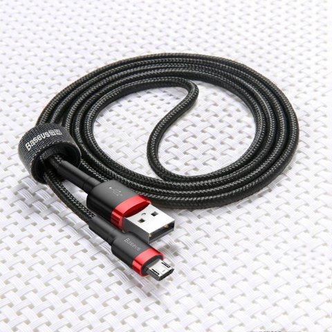 Baseus Cafule Cable wytrzymały nylonowy kabel przewód USB / micro USB 2A 3M czarno-szary (CAMKLF-HG1) Baseus Cafule Cable wytrzymały nylonowy kabel przewód USB / micro USB 2A 3M czarno-szary (CAMKLF-HG1)