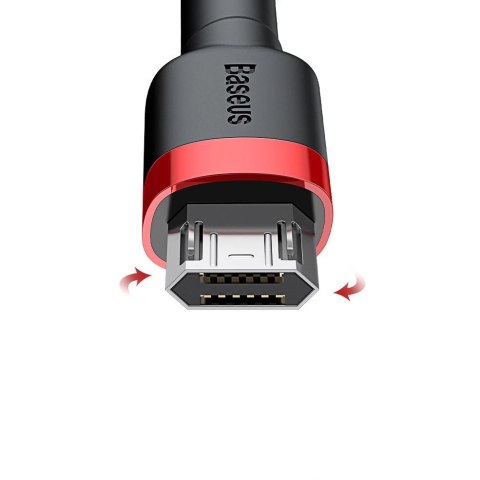 Baseus Cafule Cable wytrzymały nylonowy kabel przewód USB / micro USB 2A 3M czarno-szary (CAMKLF-HG1) Baseus Cafule Cable wytrzymały nylonowy kabel przewód USB / micro USB 2A 3M czarno-szary (CAMKLF-HG1)