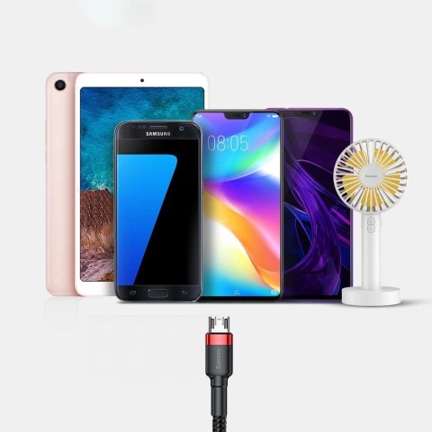 Baseus Cafule Cable wytrzymały nylonowy kabel przewód USB / micro USB 2A 3M czarno-szary (CAMKLF-HG1) Baseus Cafule Cable wytrzymały nylonowy kabel przewód USB / micro USB 2A 3M czarno-szary (CAMKLF-HG1)
