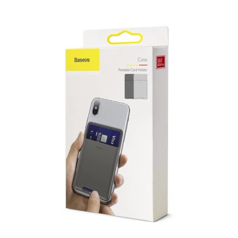 Baseus samoprzylepne etui na kartę karty dokumenty do telefonu szary (ACKD-B0G) Baseus samoprzylepne etui na kartę karty dokumenty do telefonu szary (ACKD-B0G)