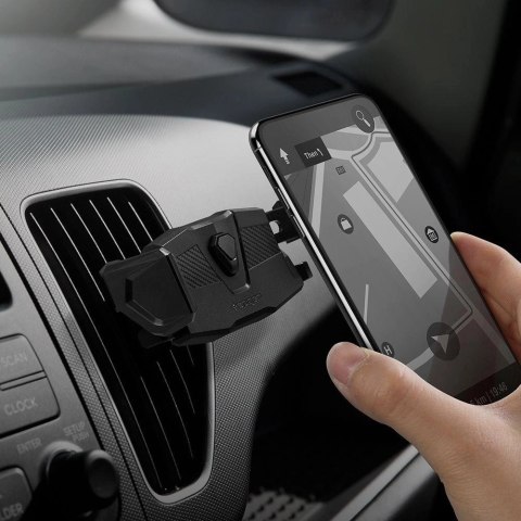 Uchwyt Spigen Click.R do kratki nawiewu w samochodzie - czarny Uchwyt Spigen Click.R do kratki nawiewu w samochodzie - czarny