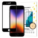 Wozinsky super wytrzymałe szkło hartowane Full Glue na cały ekran z ramką Case Friendly iPhone SE 2022 / SE 2020 / iPhone 8 / iP Wozinsky super wytrzymałe szkło hartowane Full Glue na cały ekran z ramką Case Friendly iPhone SE 2022 / SE 2020 / iPhone 8 / iP
