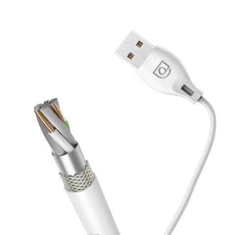 Dudao przewód kabel USB Typ C 2.1A 1m biały (L4T 1m white) Dudao przewód kabel USB Typ C 2.1A 1m biały (L4T 1m white)