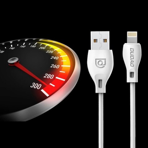 Dudao przewód kabel USB Typ C 2.1A 2m biały (L4T 2m white) Dudao przewód kabel USB Typ C 2.1A 2m biały (L4T 2m white)