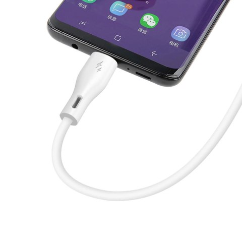 Dudao przewód kabel USB / USB Typ C 5A 1m biały (L2T 1m white) Dudao przewód kabel USB / USB Typ C 5A 1m biały (L2T 1m white)