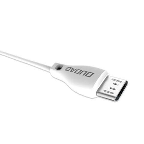Dudao przewód kabel micro USB 2.4A 1m biały (L4M 1m white) Dudao przewód kabel micro USB 2.4A 1m biały (L4M 1m white)