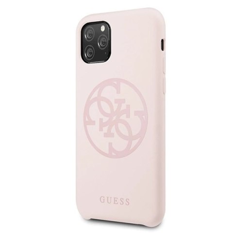 Guess GUHCN58LS4GLP iPhone 11 Pro light pink/jasnoróżowy hard case Silicone 4G Tone On Tone Guess GUHCN58LS4GLP iPhone 11 Pro light pink/jasnoróżowy hard case Silicone 4G Tone On Tone